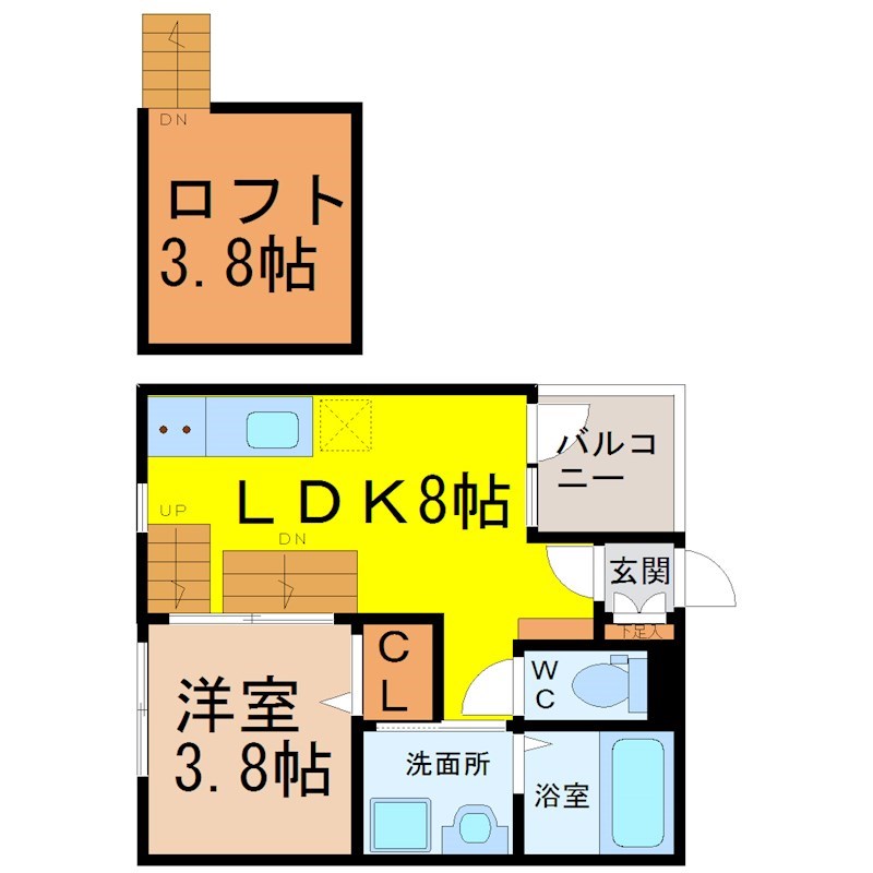 Ｋｒｏｃ（クロック） 間取り