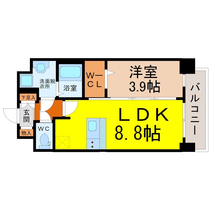 メイクス矢場町II 間取り