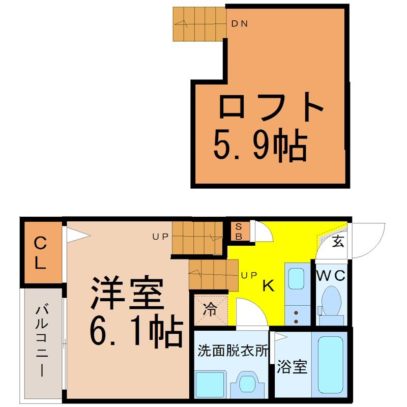 クレール城西 間取り