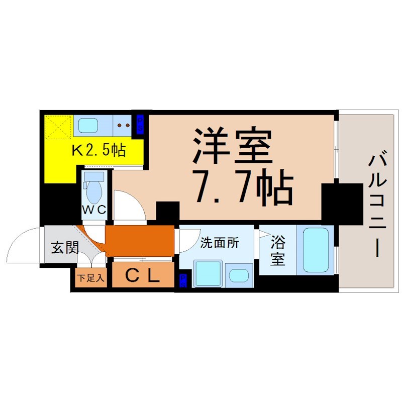 ヴィラエーデル名駅 間取り
