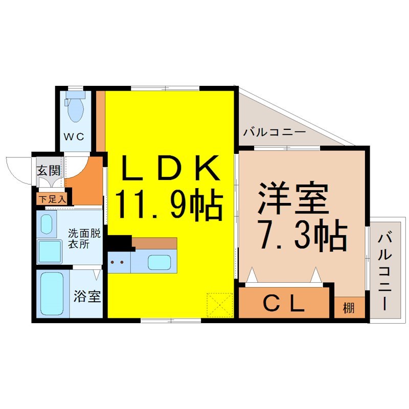 プリムール高蔵 間取り