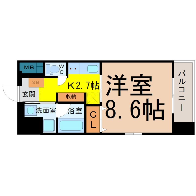ＦＲＥＮＣＩＡ　ＮＯＩＥ名駅 間取り