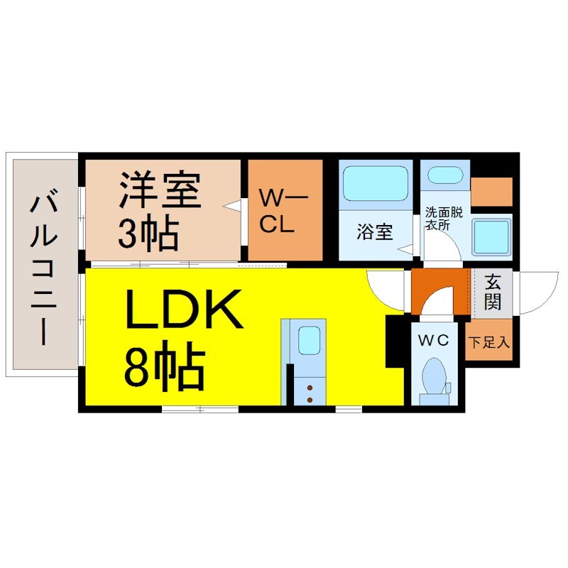 デュオフラッツ栄 間取り