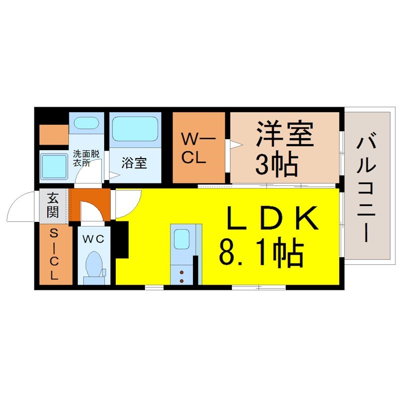デュオフラッツ栄 間取り