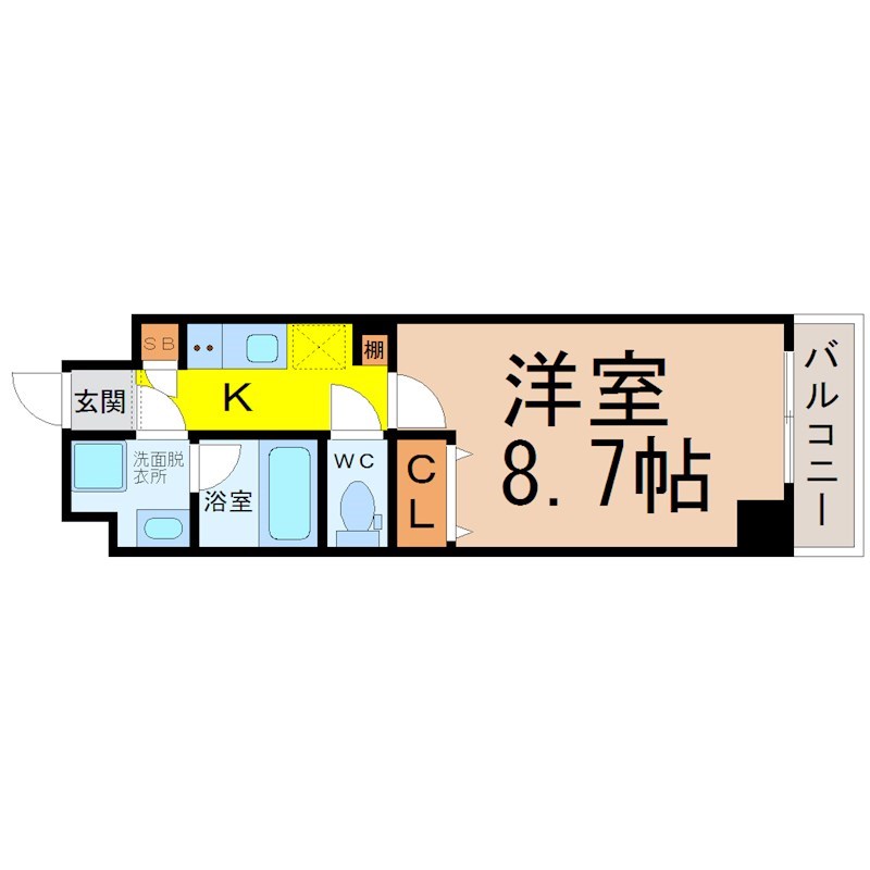 ＬＵＭＩＮＯＵＳ千種（ルミノスチクサ） 間取り
