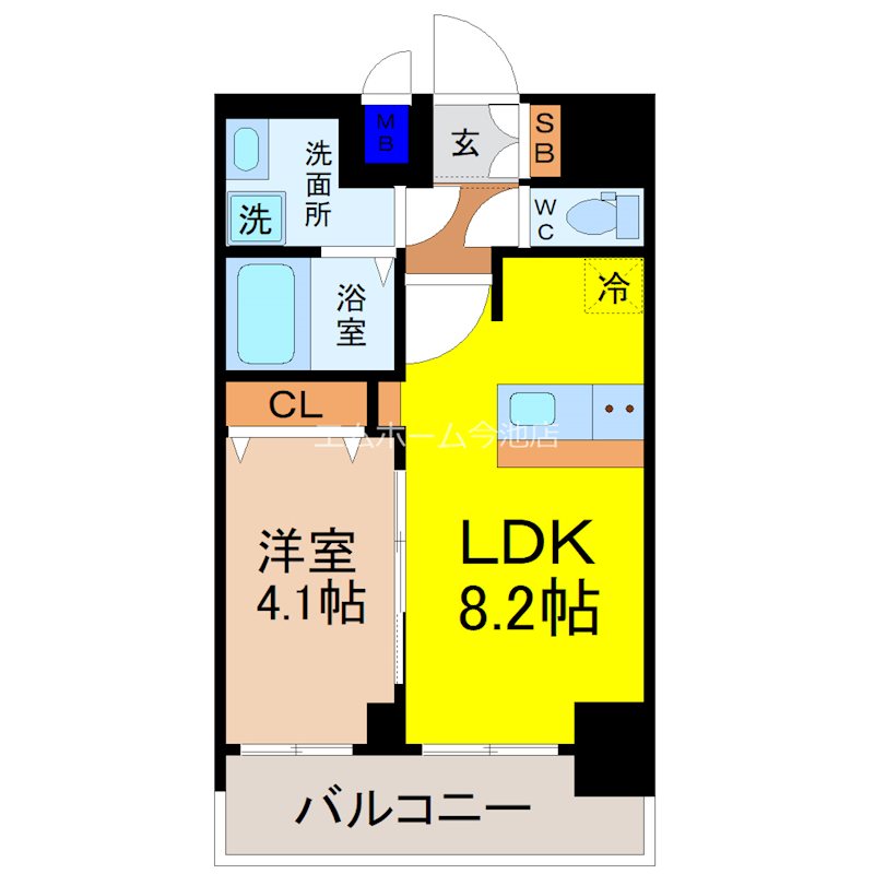 プレサンス桜山駅前アフォード 間取り