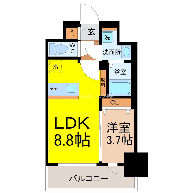 プレサンスTHE新栄 間取り