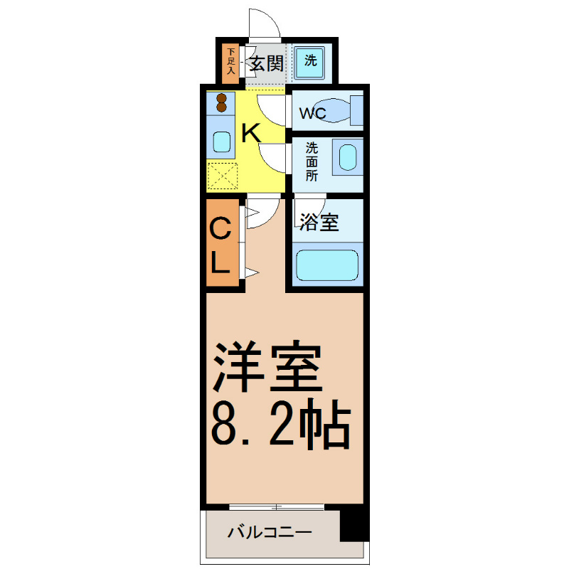 ルクレ新栄レジデンス 間取り