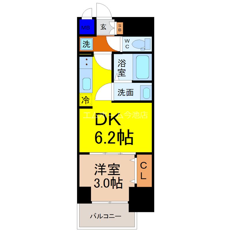 プレサンス広小路通今池 間取り