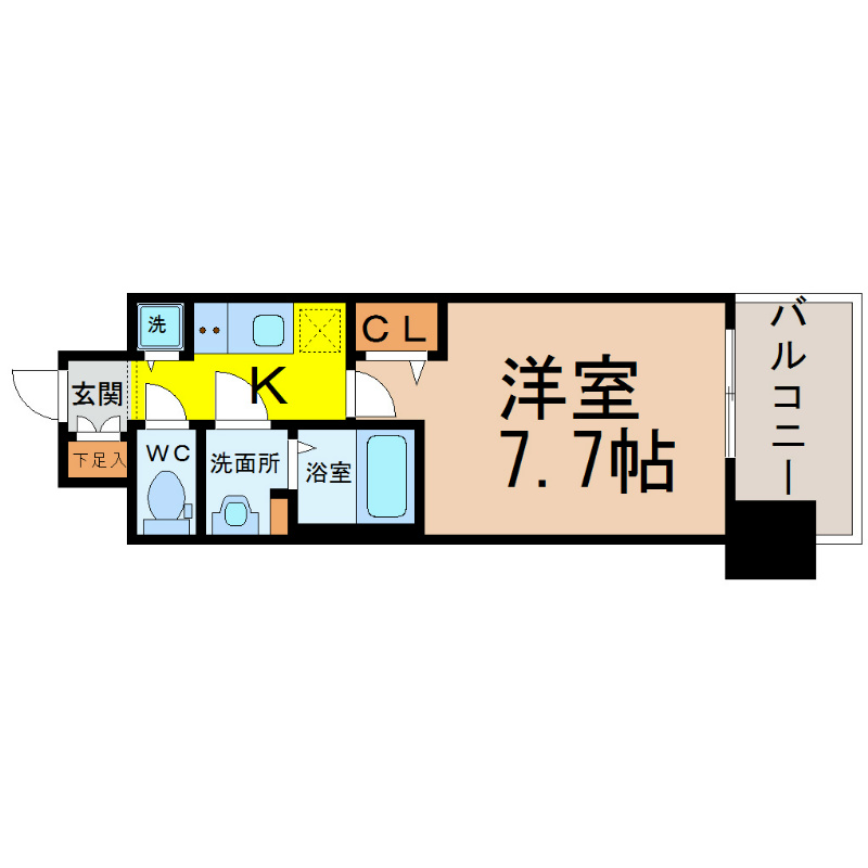 プレサンスジェネ栄 間取り
