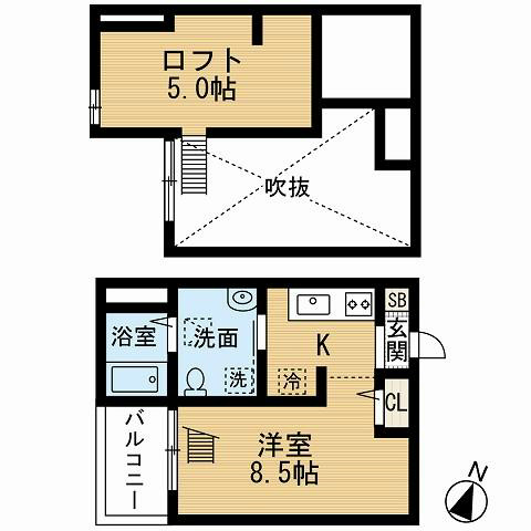 ａｂｉｓｋｏ（アビスコ） 間取り