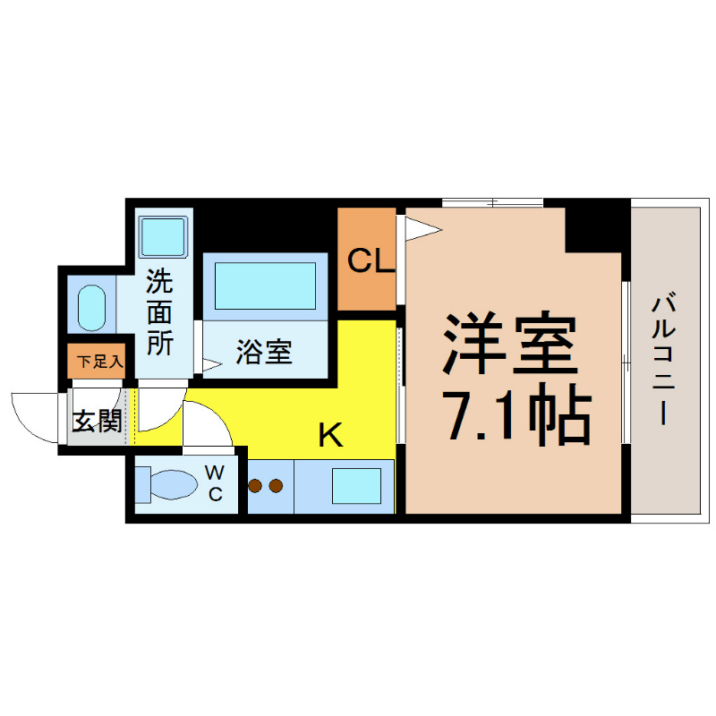 プランドール名駅 間取り