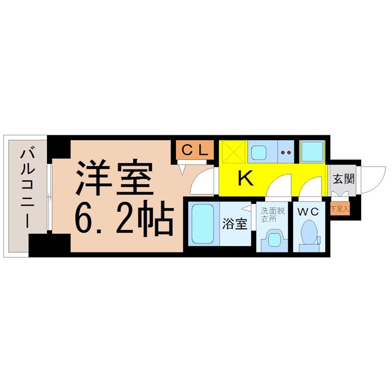 プレサンス名駅南エディフィス 間取り