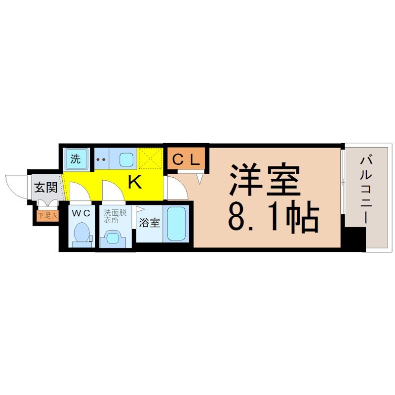 プレサンス大須観音駅前 間取り