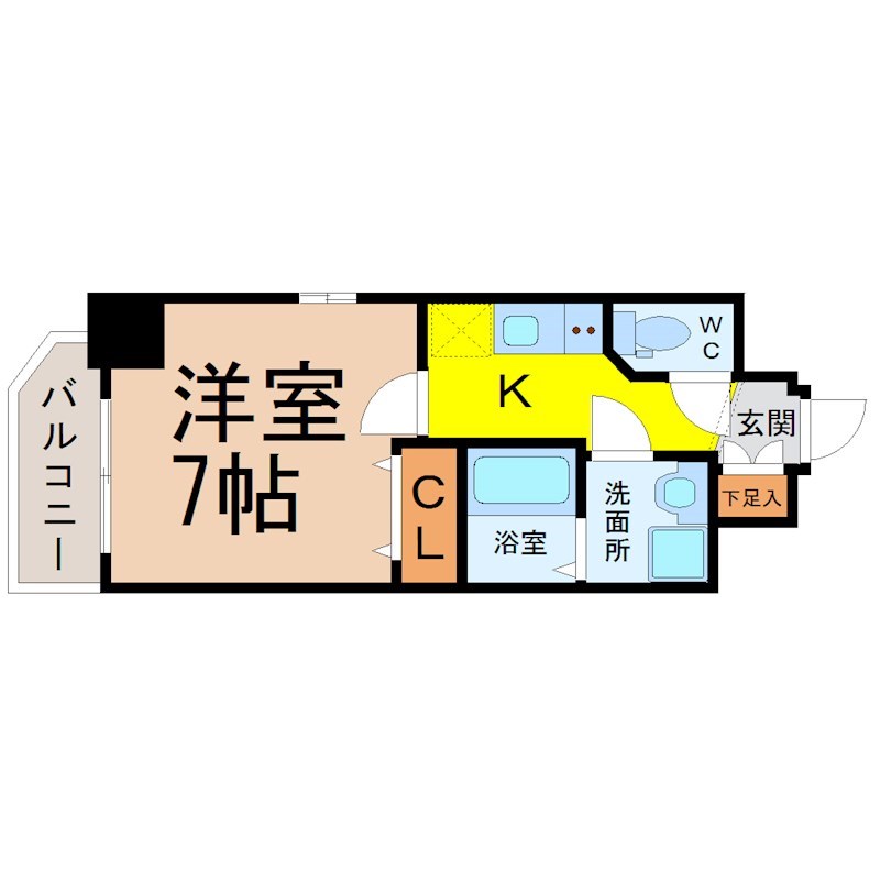 エステムコート名古屋新栄IIIグローリィ 間取り