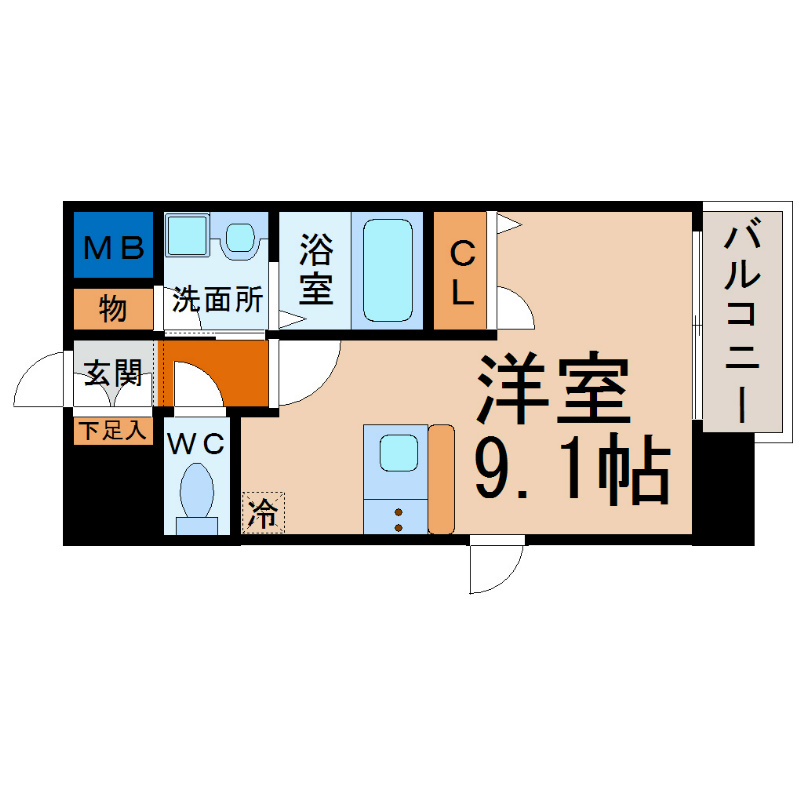 プレサンス名古屋ＳＴＡＴＩＯＮビーフレックス 間取り