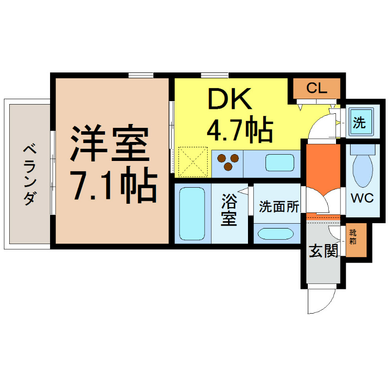 レジディア高岳 間取り