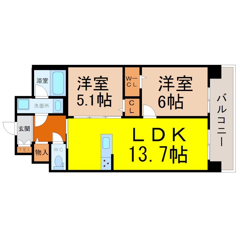 フォレストスクエア六番 間取り
