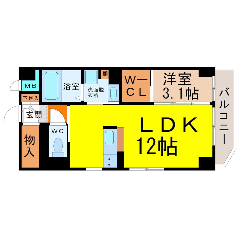 Ｌａ．Ｃａｎｔａｂｉｌｅ（ラカンタービレ） 間取り