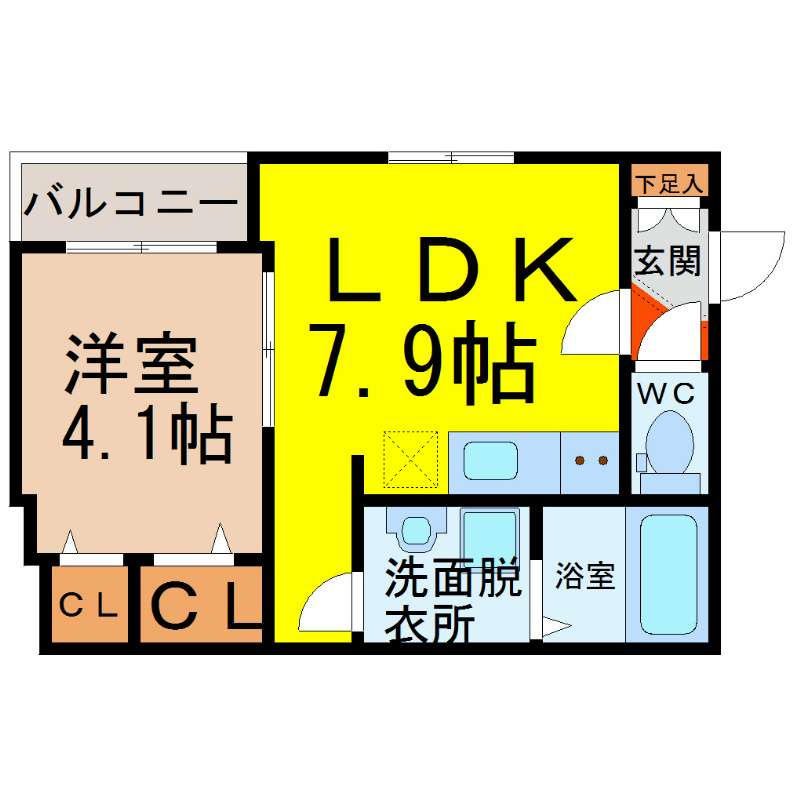 ＬｅＣｉｅｌ大秋町（リシェル大秋町） 間取り