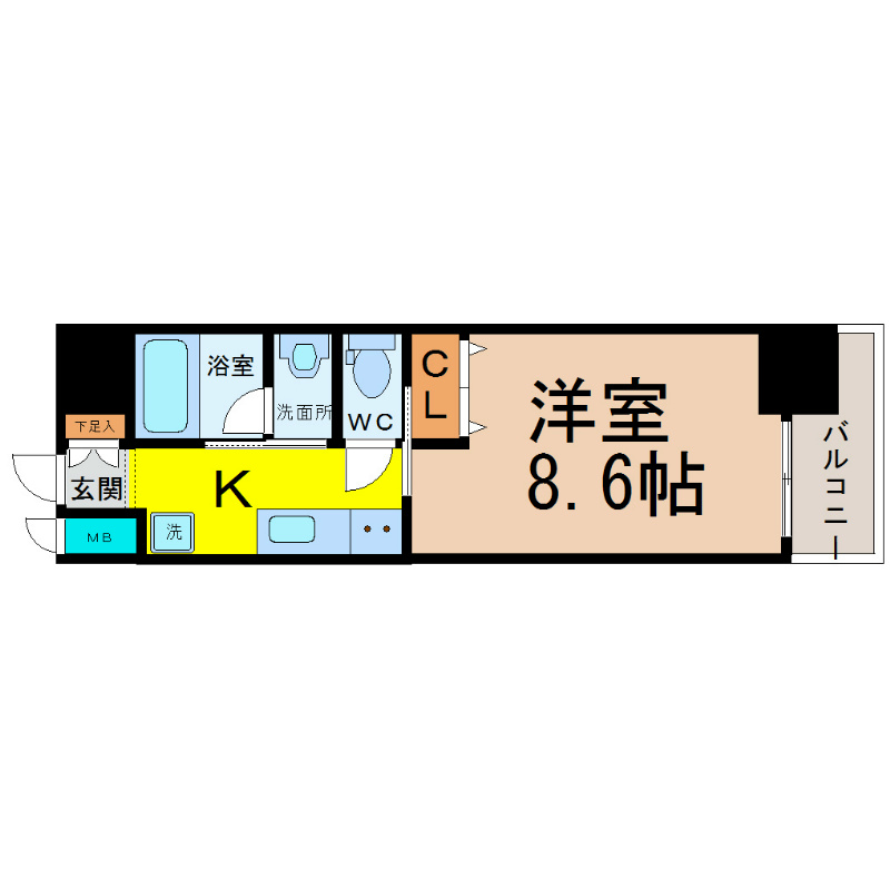 セレニティー名駅 間取り
