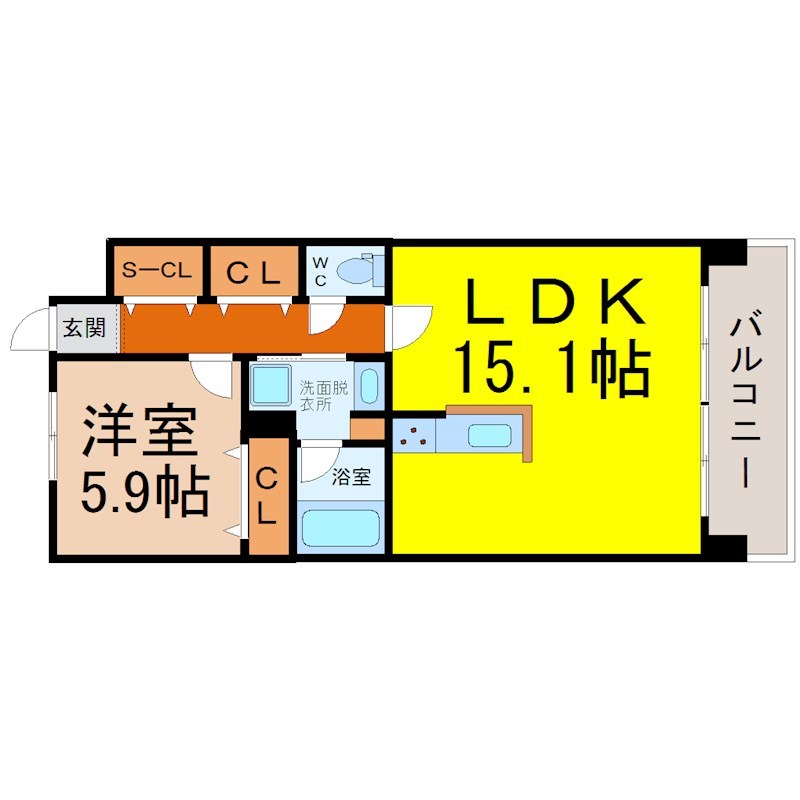 ラトゥール代官町ＥＡＳＴ 間取り