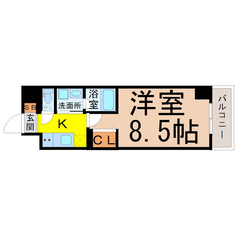 リシュドール名駅南 間取り