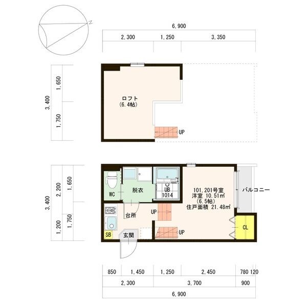 Ｌｏｆｔ15野並 間取り
