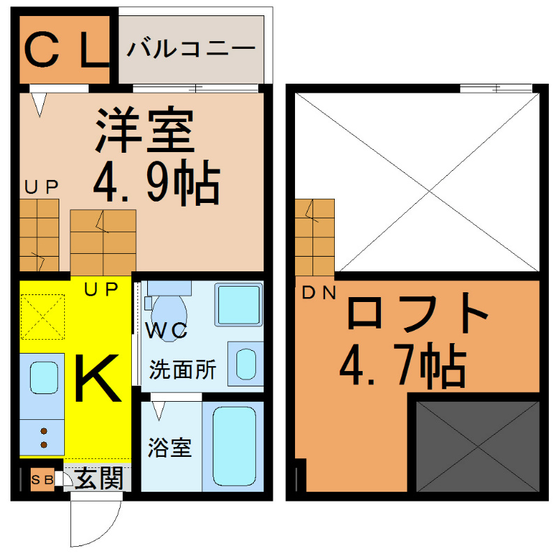 エスポワール堀田 間取り
