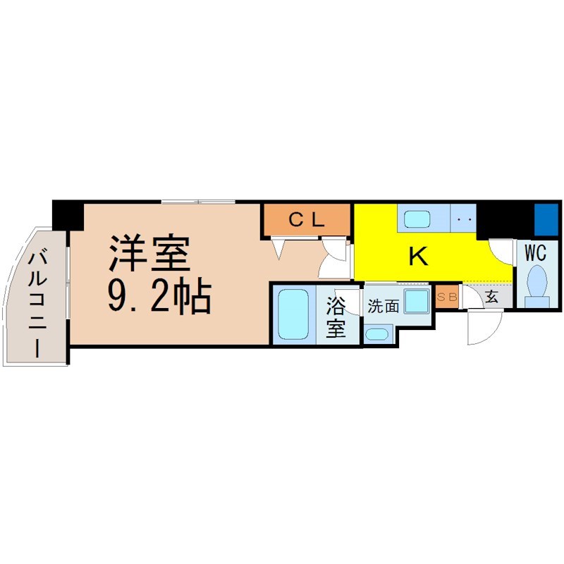 RAFFLE CHIHAYA（ラッフル千早） 間取り