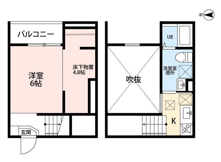 clarte荒子Ⅰ（クラルテアラコワン） 間取り