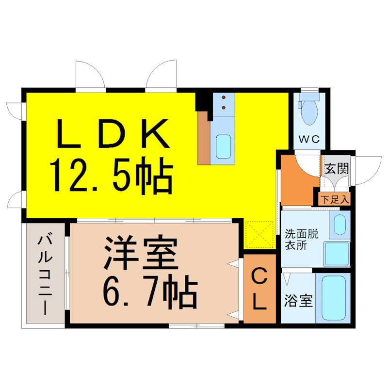 プリムール高蔵 間取り
