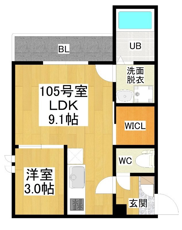 GRANDTIC東枇杷島駅前 間取り