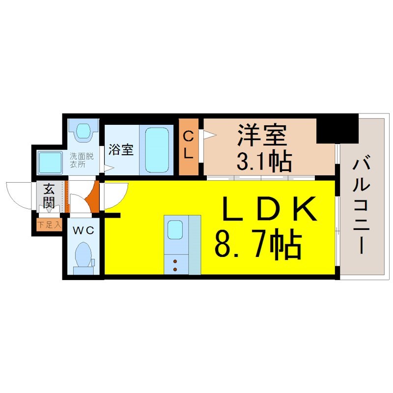 プレサンス新栄ユリシス 間取り