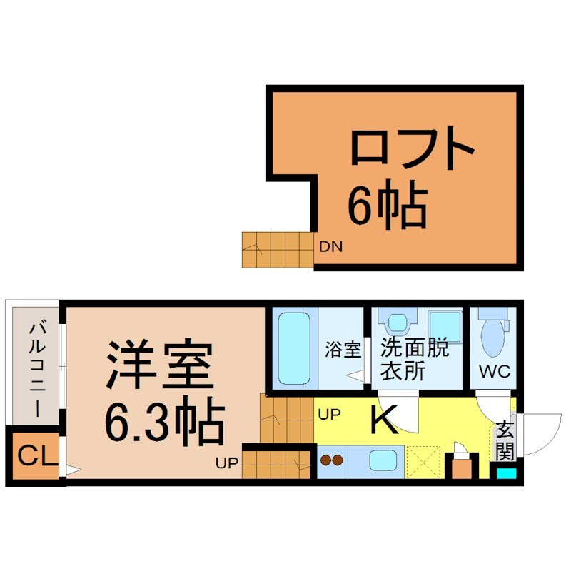 Ｋ’ｓＧａｒｄｅｎ栄生 間取り