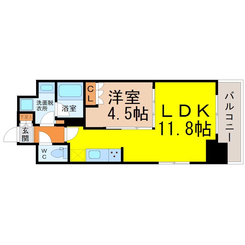 ＯＫＢアヴェニール菊井町 間取り