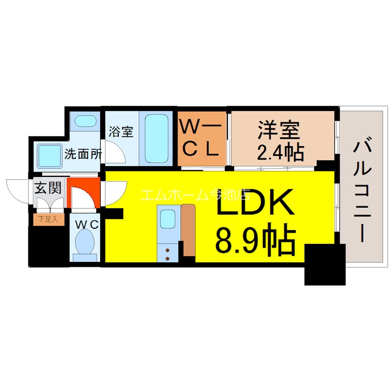 ハーモニーレジデンス名古屋イースト 間取り