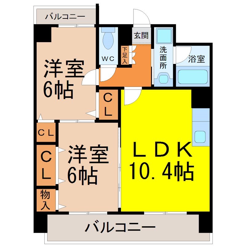 レージュ幸心 間取り