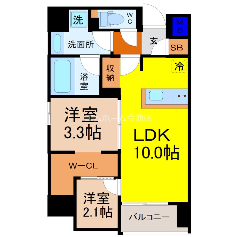 パートナーズ今池 間取り