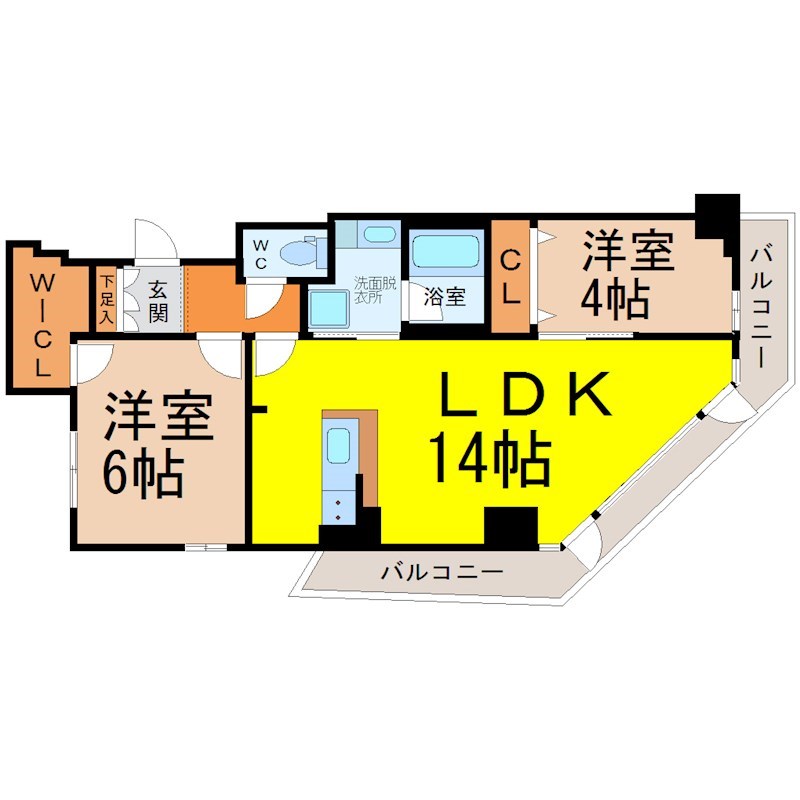ＲＥＳＩＤＥＮＣＥ　ＴＡＣＨＩＢＡＮＡ 間取り