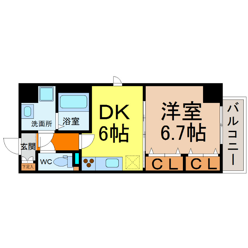 グリーンコート亀島 間取り