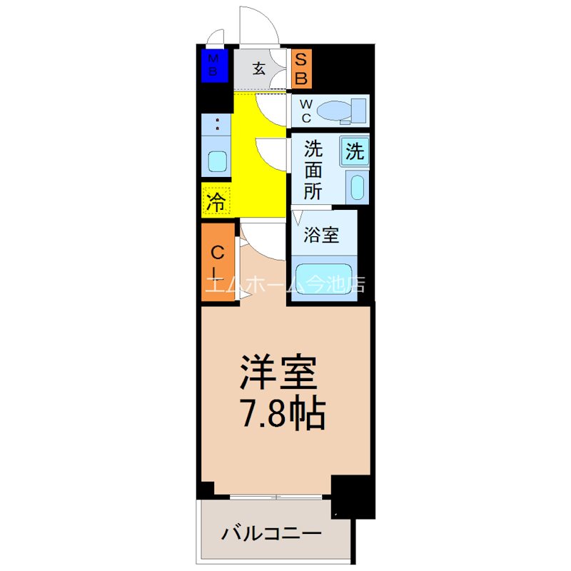 CREST TAPP新栄 間取り