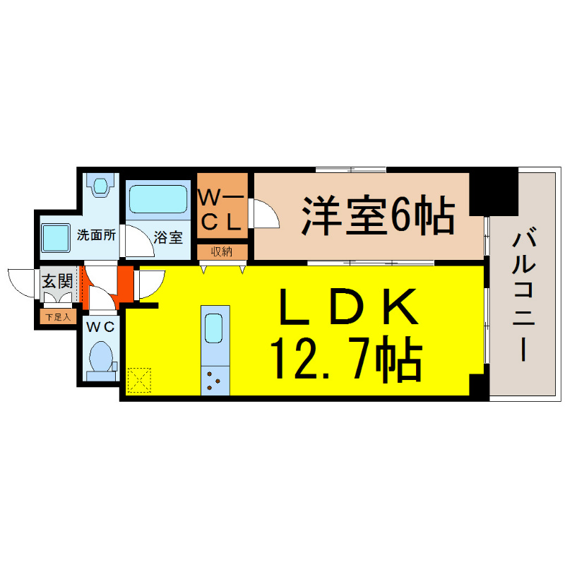 プレサンス栄ライズ 間取り