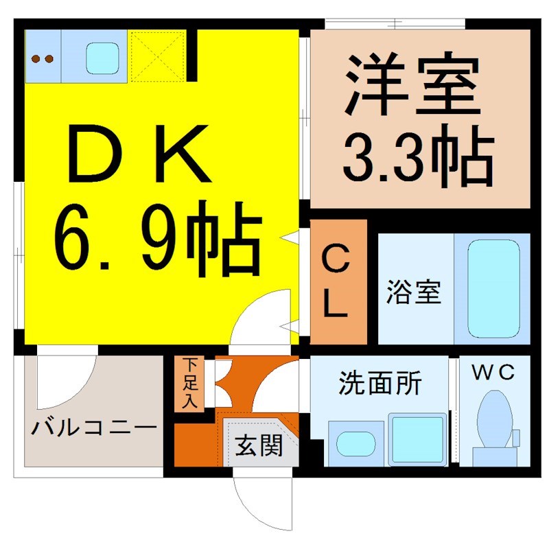 スカイシャイン黒川 間取り