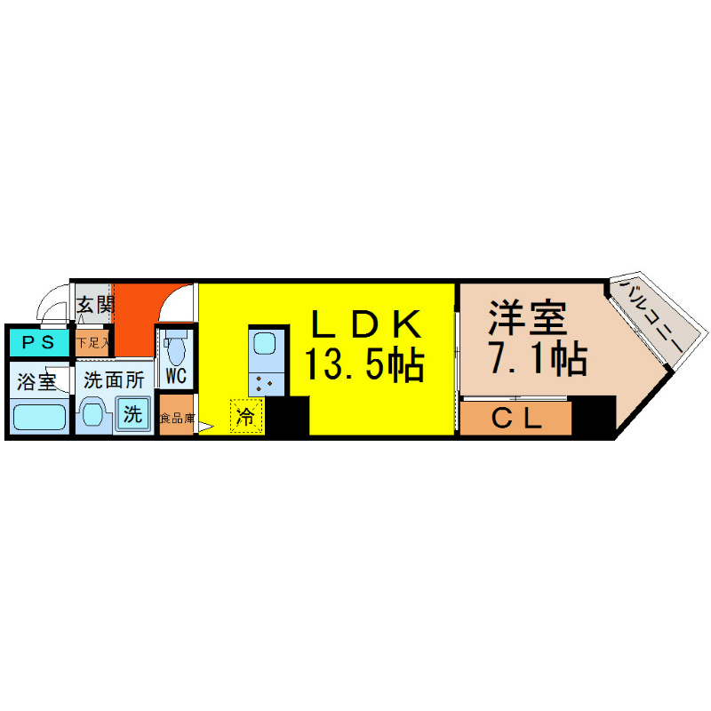ＡＸＩＡ ＭＥＩＥＫＩ（アクシア名駅） 間取り