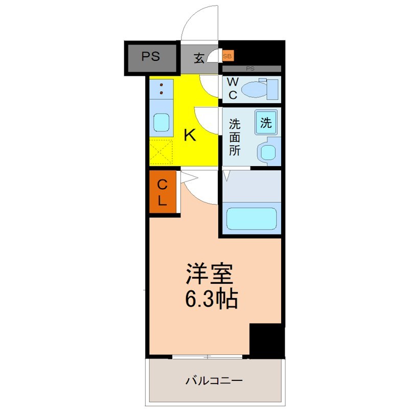 S－RESIDENCE神宮西駅前ａｓｃｅｎｔ 間取り
