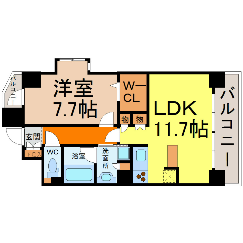 ラドーニ清水 間取り