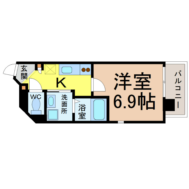 ＫマンションつるまいII 間取り