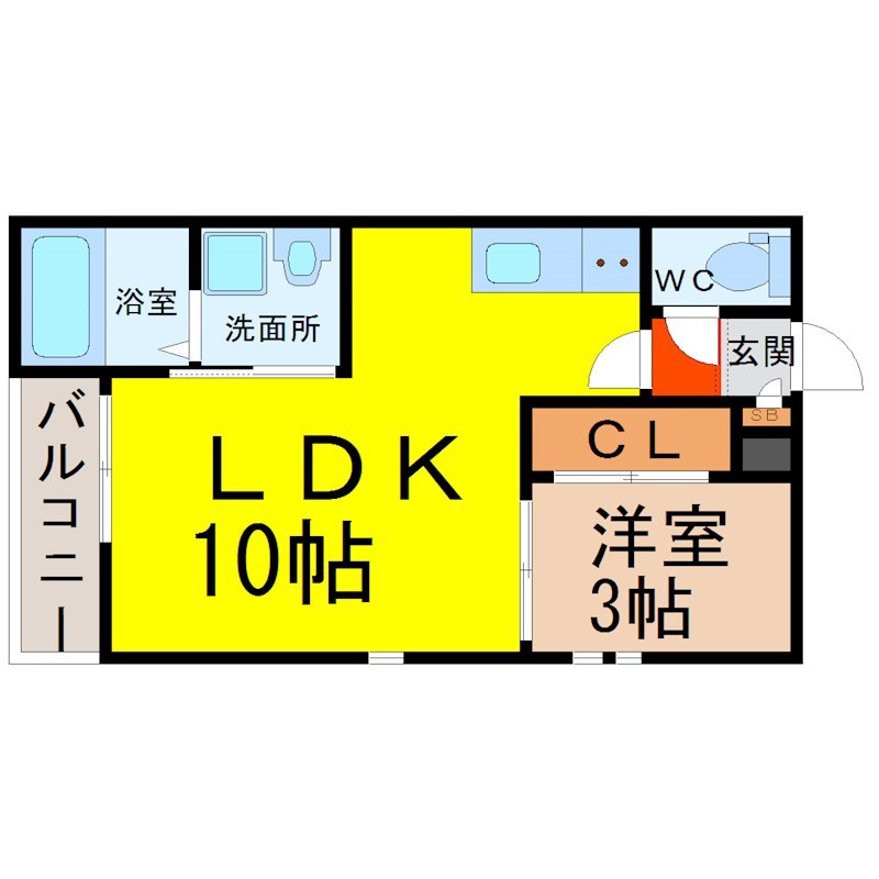 ＧＲＡＮＤＴＩＣ　ＭＩＺＵＫＩＲＩ 間取り