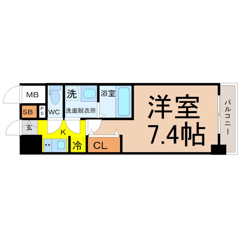 S-RESIDENCE豊国通 間取り